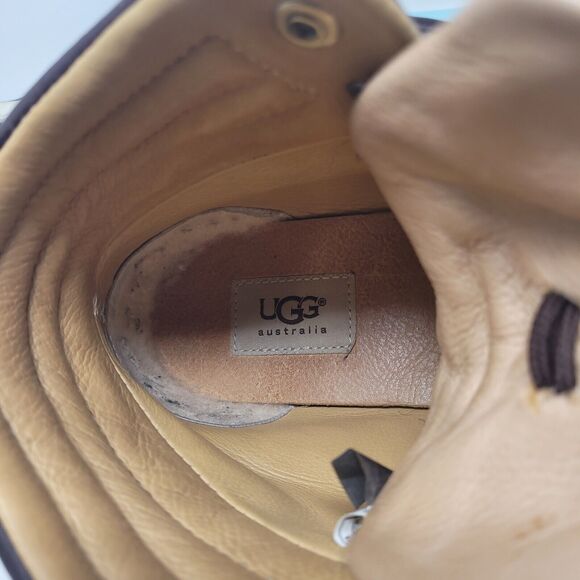 UGG Australia Mens Genuine Leather Sneakers Brown Size US 9 Shoes Comfort 99% main image 6